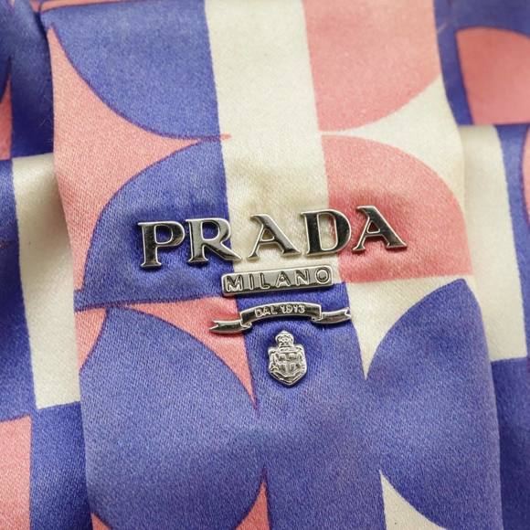 PRADA Chain Shoulder Bag Nylon Purple Silver Auth 96985 - Picture 8 of 16